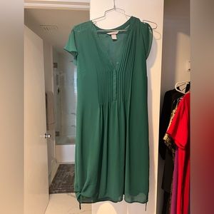 H&M forest green dress